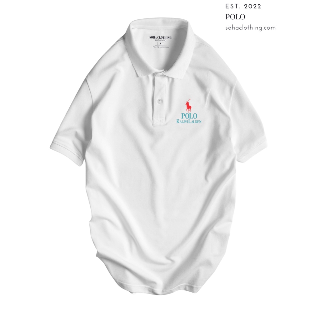 Áo Thun Polo Nam Basic cổ bẻ vải Cá Sấu chuẩn form,hình in sắc nét, POLO LAUREN-SoHa Clothing