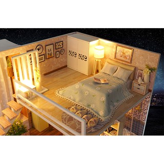 [Thanh lý] Mô hình gỗ tự lắp ráp DIY Penthouse