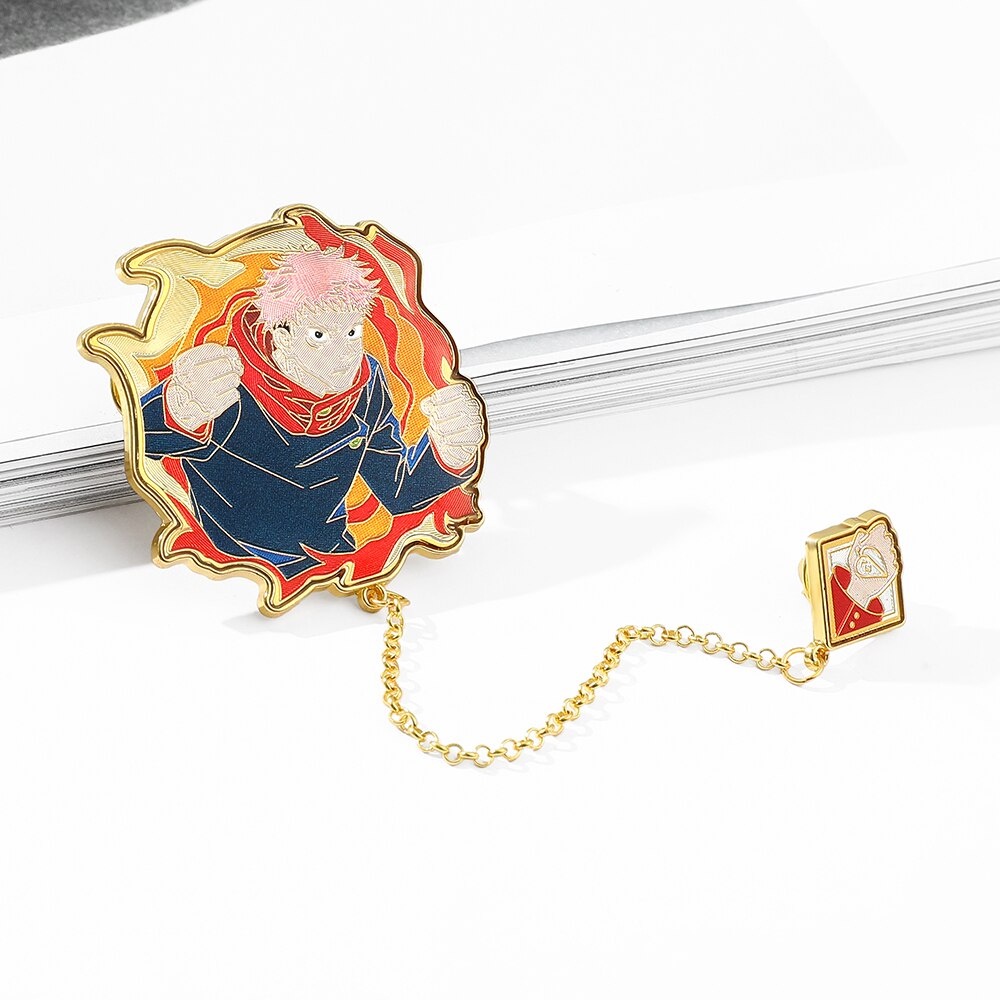 [30 MẪU] Pin cài áo Jujutsu Kaisen Satoru Gojo/ Yuji Itadori/ Megumi Fushigoro/ Toge Inumaki tặng khung đựng - GC448