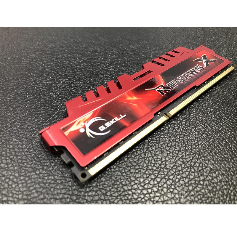 Ram tản nhiệt 4Gb DDR3 bus 1600, ram bộ hiệu GSKILL - RIPJAWS, tháo máy chính hãng, bảo hành 3 năm