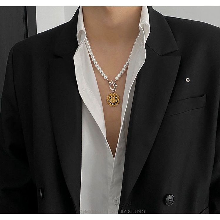 Dây chuyền Nam Bạc Đẹp Unisex Cá Tính Ngầu Thời Trang Nam Basic Smile Chain LuciferStore Vòng Titan không gỉ Smile Chain
