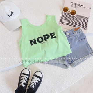 Bộ NOPE crop bé gái