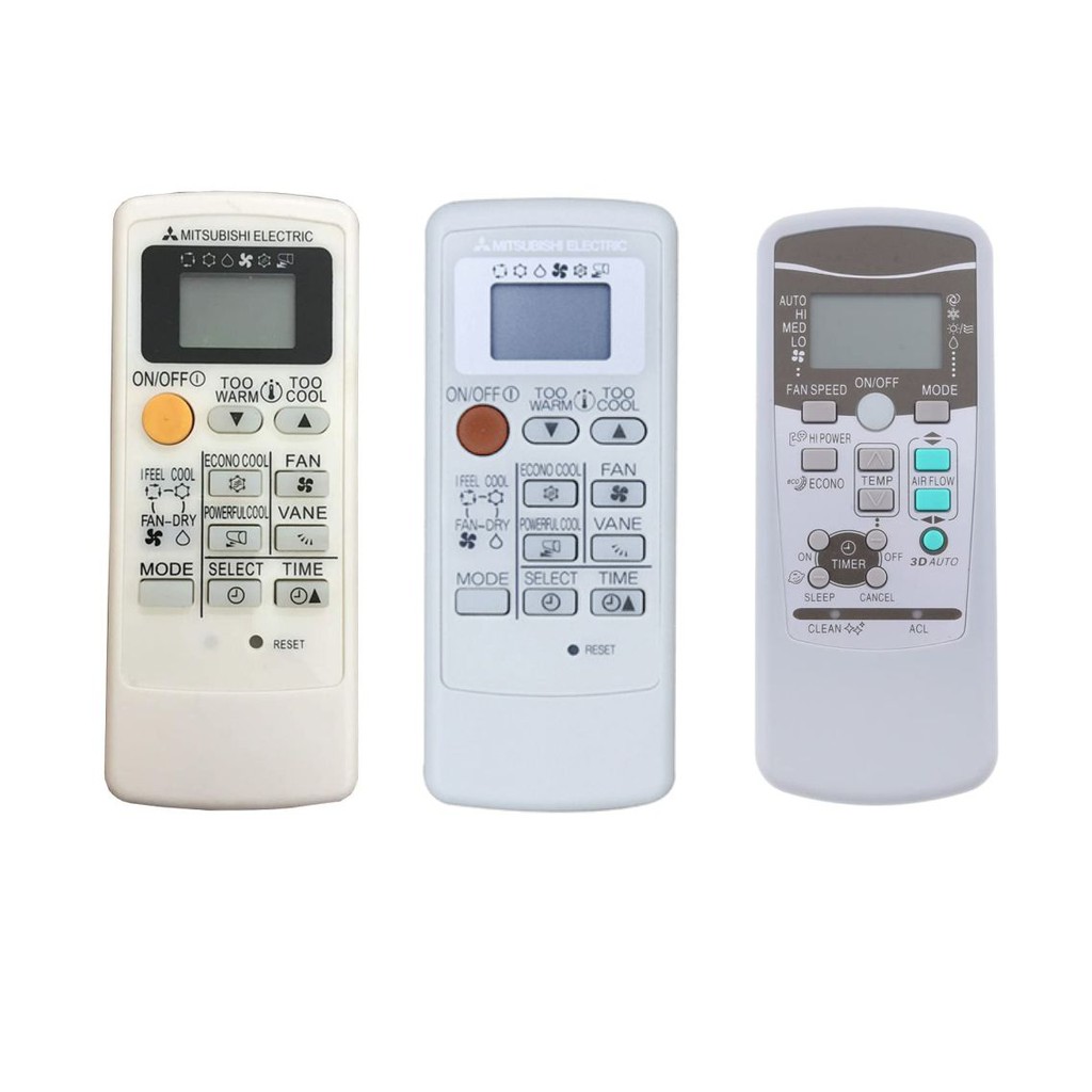 Điều khiển - Remote máy lạnh cho dòng Mitsubishi 1 chiều.