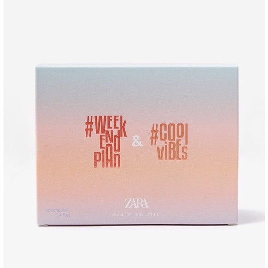 Set nước hoa trẻ em Zara ZARA  WEEKEND PLAN + COOL VIBES EDT 100 ML
