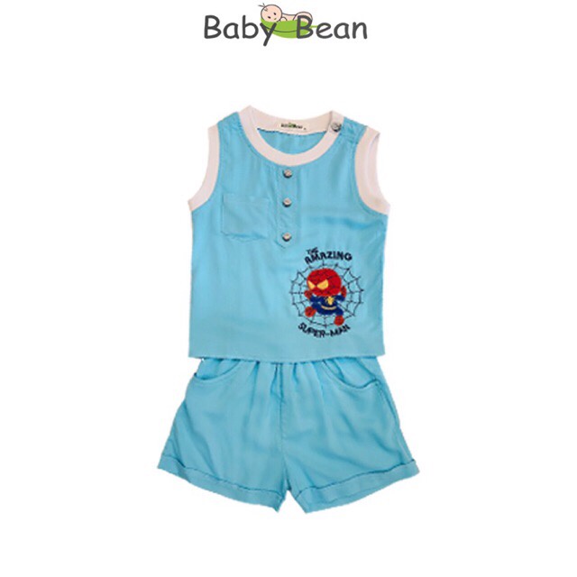 Đồ Bộ Tol Lanh Sát Nách hình Người Nhện Bé Trai BabyBean