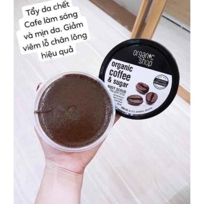 [HÀNG HOT] Tẩy Da Chết Toàn Thân Organic Coffee &amp; Sugar Body Scrub