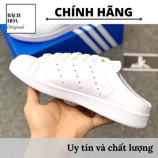 [Chính hãng] Giày Adidas STAN SMITH MULE ALL WHITE ĐẠP GÓT - FULL BOX