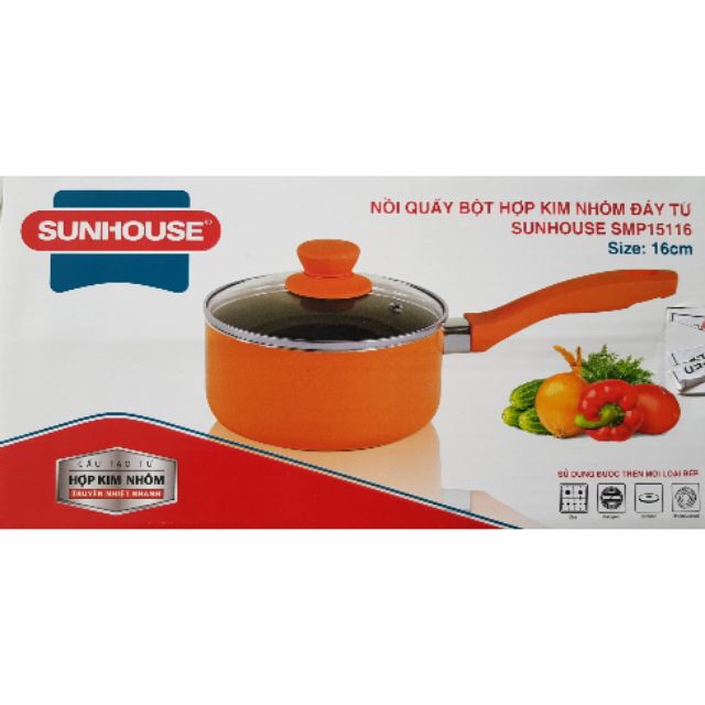 Nồi Quấy Bột Hợp Kim Đáy Từ SUNHOUSE SMP15116