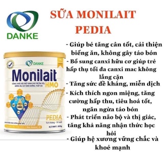 Sữa Monilait pedia 850g date mới