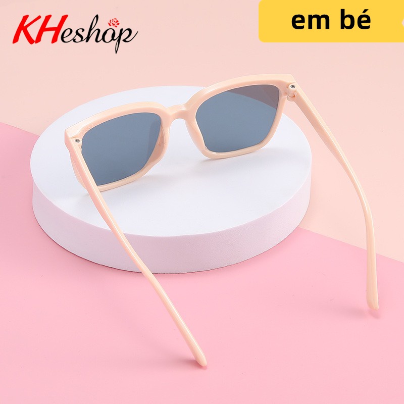 [Đẹp Nhất Thế Giới] Kính Râm Trẻ Em form vuông bầu, tròng  2 lớp siêu bền tạo độ tương phản mã Y8837