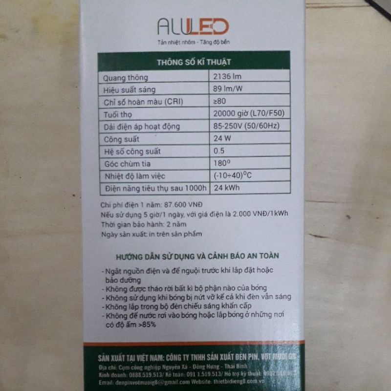 BÓNG LED 30W TUỔI THỌ 20000 GIỜ