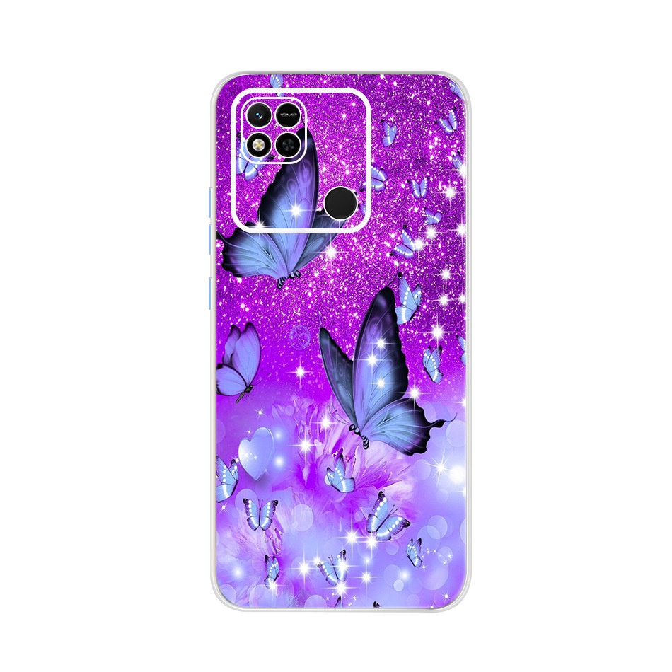 Ốp Điện Thoại TPU Silicon Mềm Họa Tiết Cánh Bướm/Bông Hoa Xinh Xắn Cho Xaiomi Redmi 10A / Redmi 10 / Redmi 10C