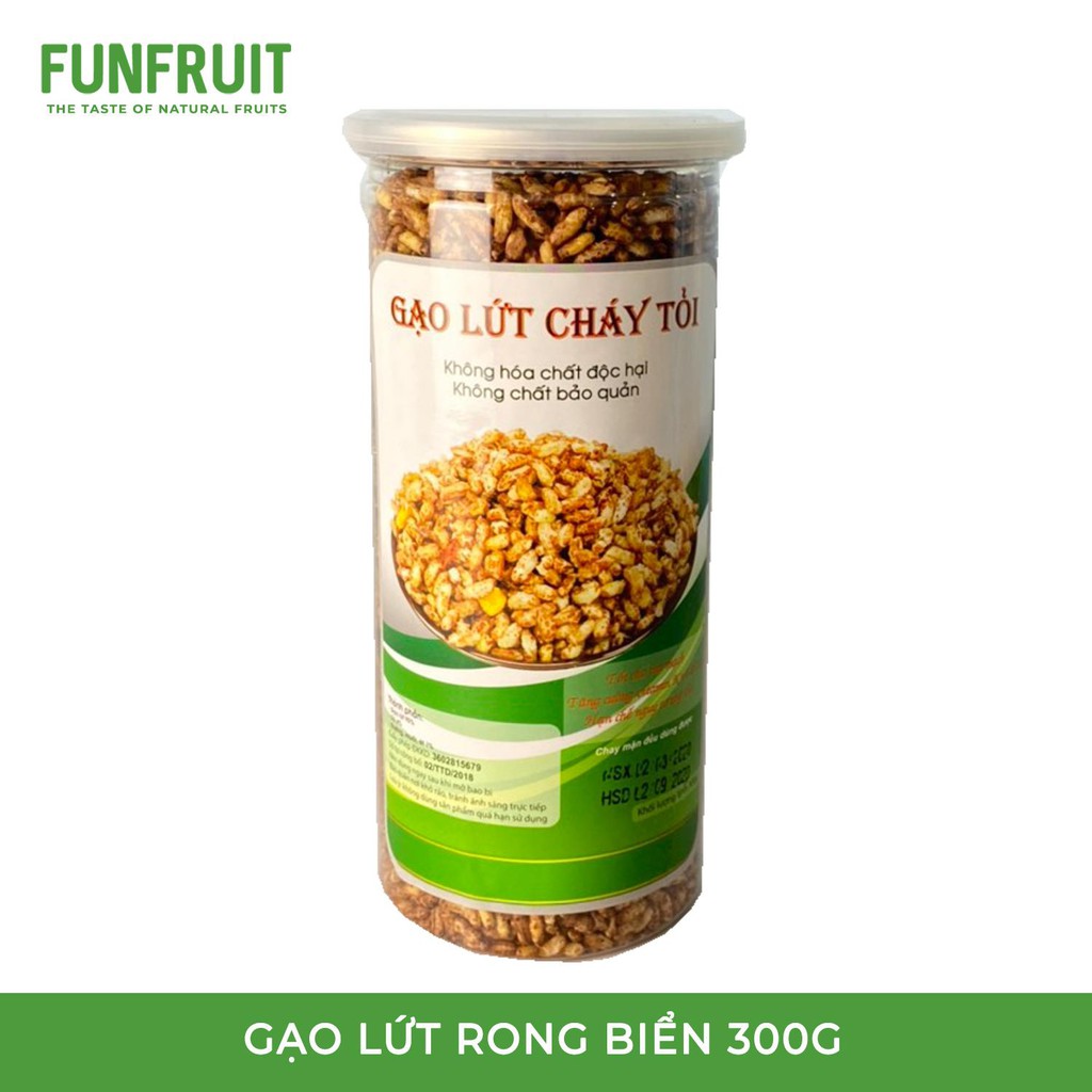 Gạo Lức Cháy Tỏi Rong Biển _ Hủ 300gr