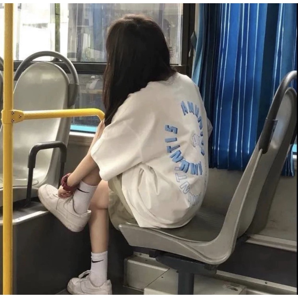 Set Short Kaki Thun Hmuntis 💙 HD Clothings 💙 Bộ áo phông trơn tay lỡ oversize họa tiết cute kèm quần sooc cạp thun basic