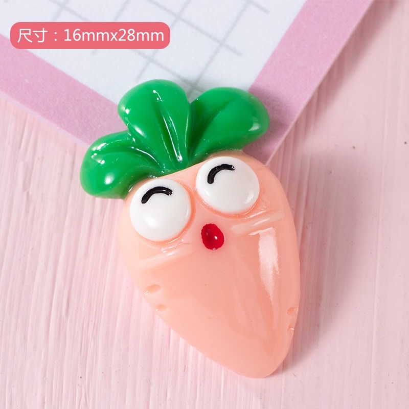 sicker cross gắn dép cross họa tiết cà rốt mặt cười SHINCR778231