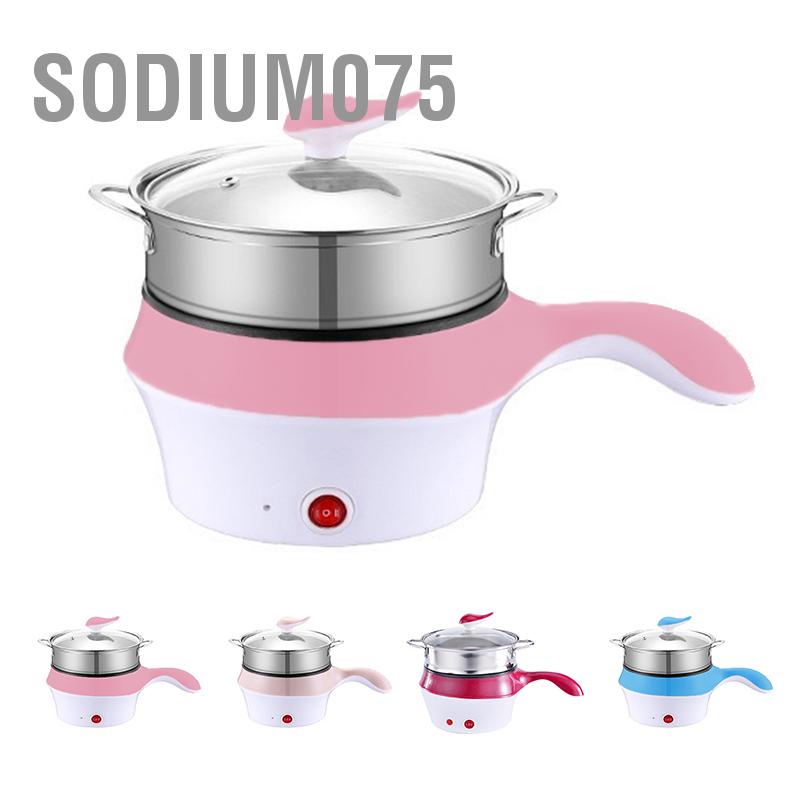 Sodium075 Bếp điện đa chức năng Hai tốc độ di động Mini Nồi cơm Chảo dùng cho Ký túc xá Sinh viên