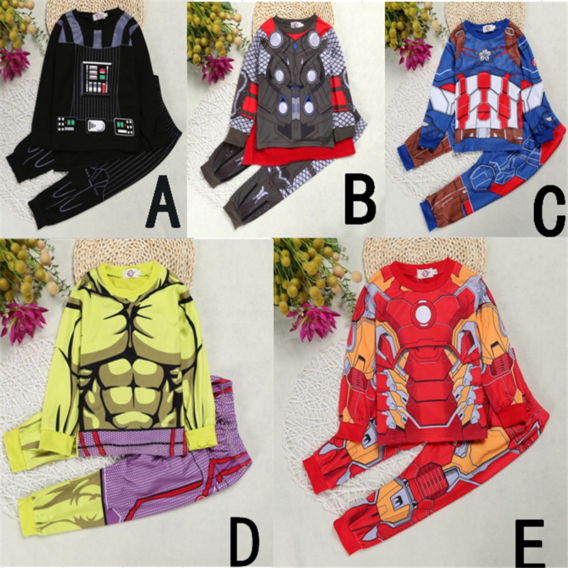 Bộ đồ ngủ siêu nhân vải cotton dành cho bé trai