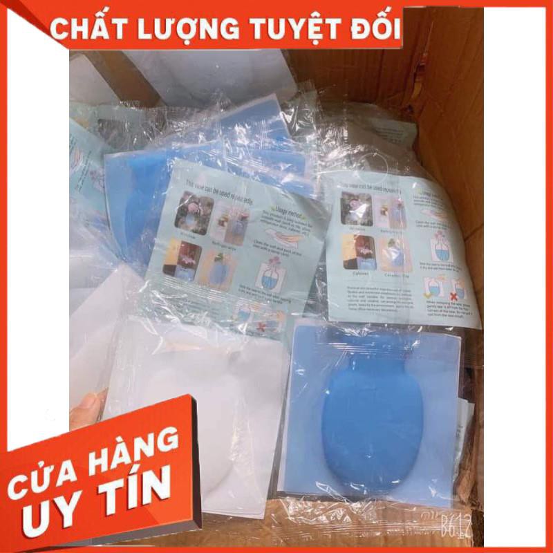 [XẢ KHO+FREE SHIP]  LỌ HOA SILICON DÁN TƯỜNG