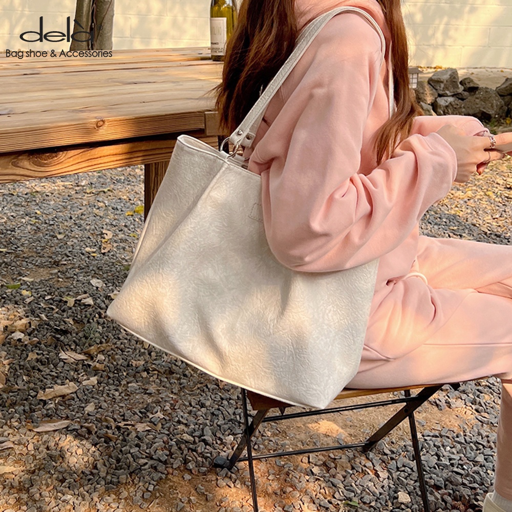 Dela Túi tote Đeo Vai Cỡ Lớn Thời Trang Sang Trọng Cho Nữ