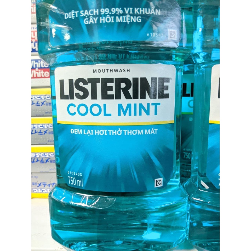 Nước xuc miệng Listerine 750ml nước súc miệng listerine