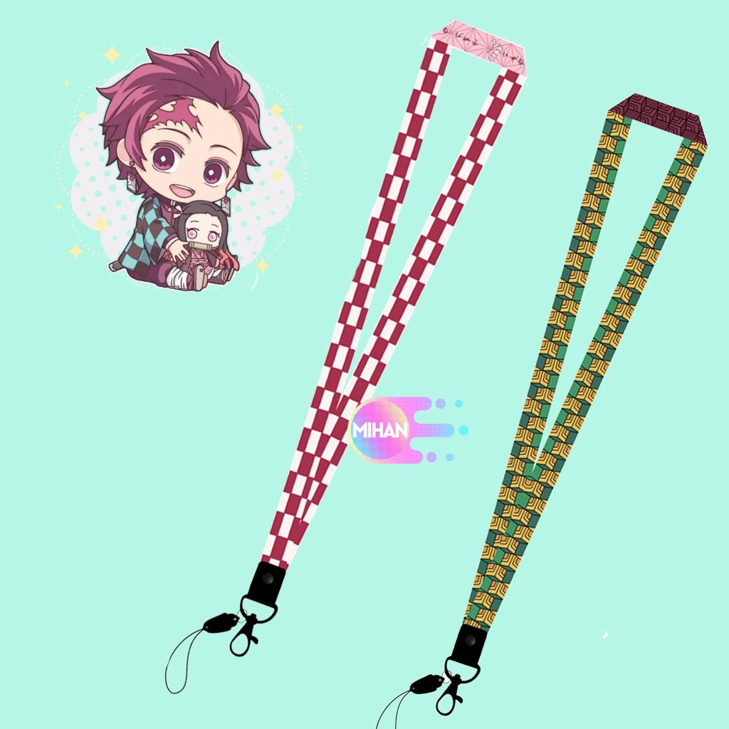 Dây đeo thẻ ID hình anime Demon Slayer nhiều màu sắc độc đáo