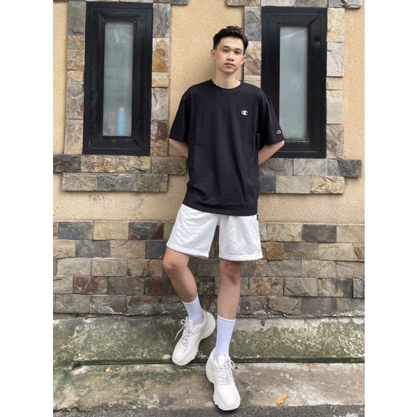 Áo thun Champion logo thêu hình in lớn