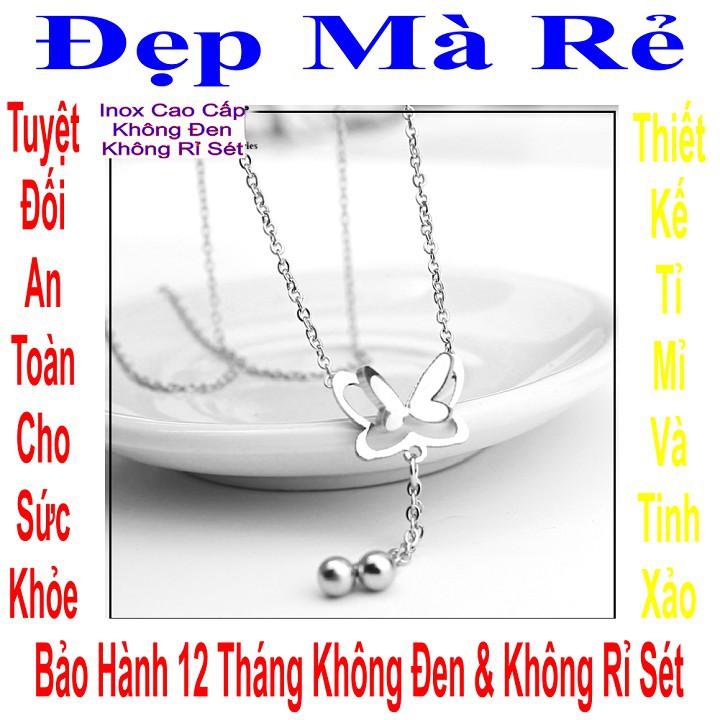 Dây chuyền nữ kiểu con Bướm treo bi - DCNU00261T020039