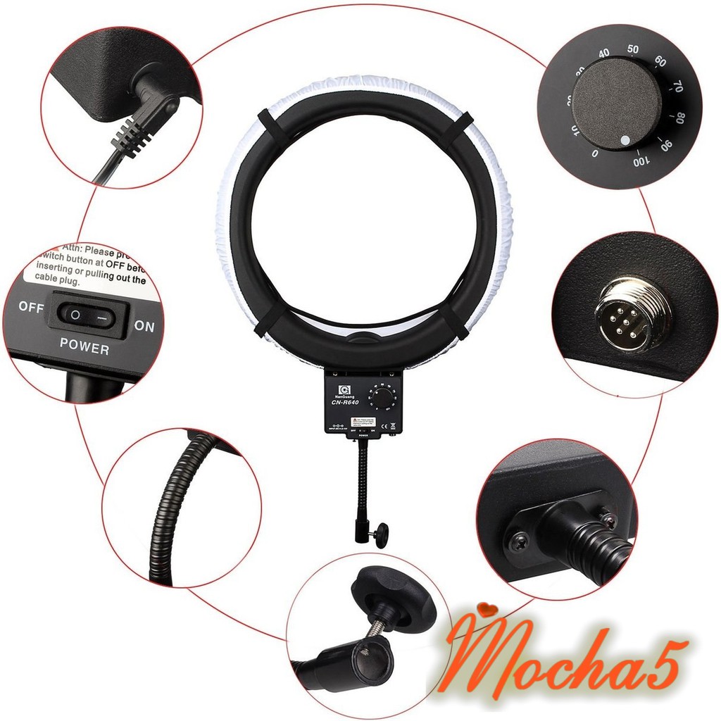 Đèn led Ring Nanguang CN-R640 để Livestream cực tiện dụng và hiệu quả (mới 98%)