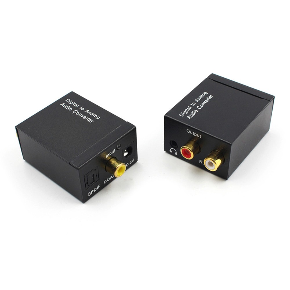 3.5mm Optical Coaxial Toslink Digital to Analog RCA R/L Audio Converter Adapter