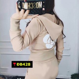 Đồ bộ da cá có nón tay dài DB428