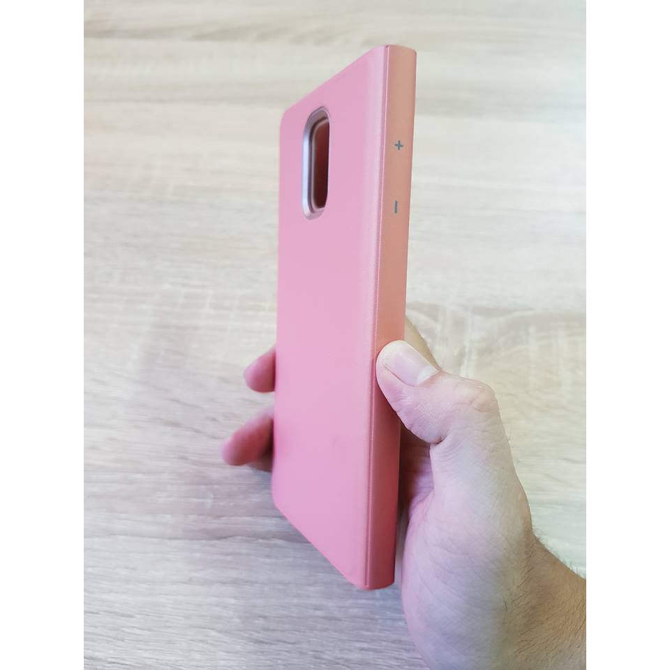 Bao da Clear view Standing Samsung J7+