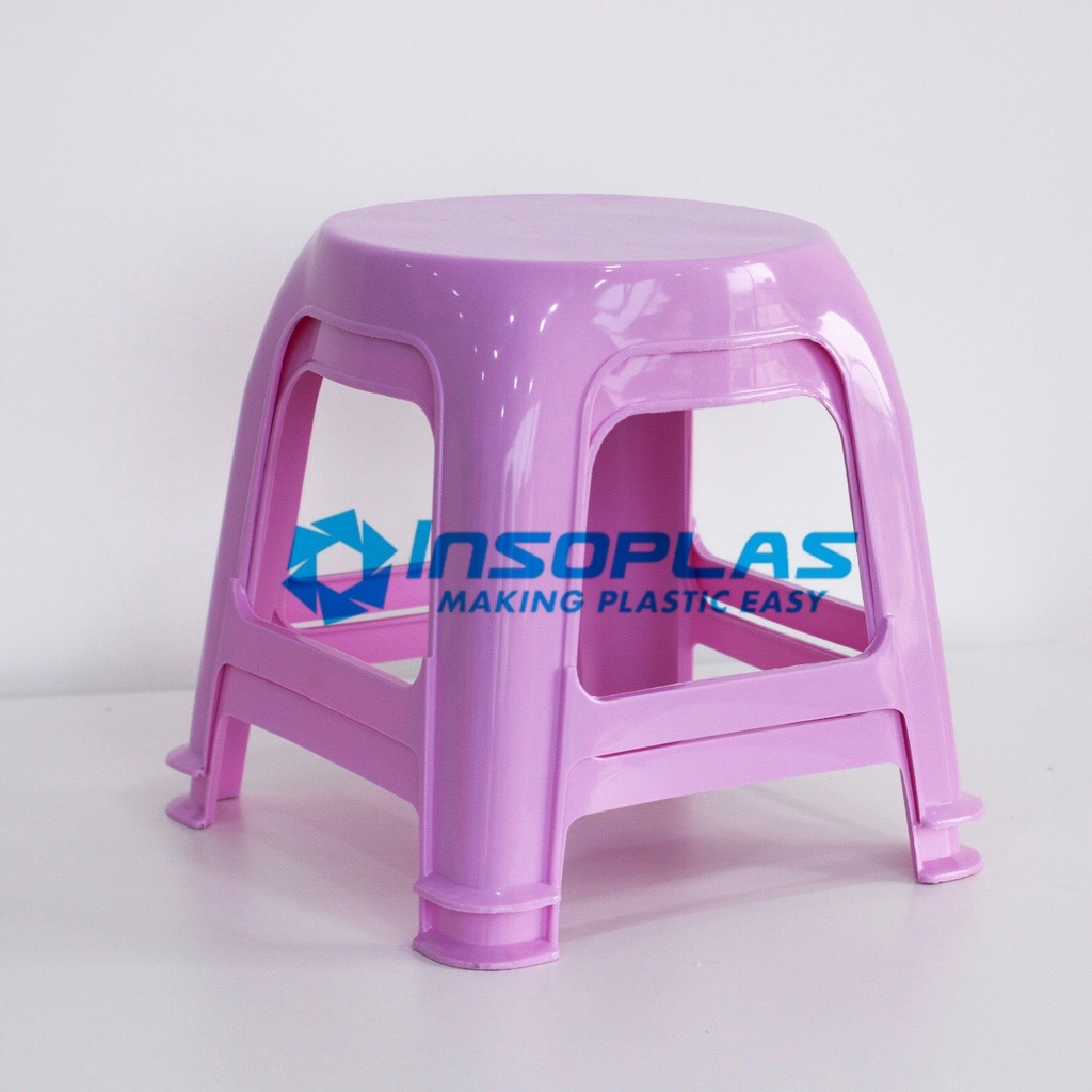 Ghế nhựa lùn/ Plastic stool INSOPLAS - 285 x 285 x 260 (mm)