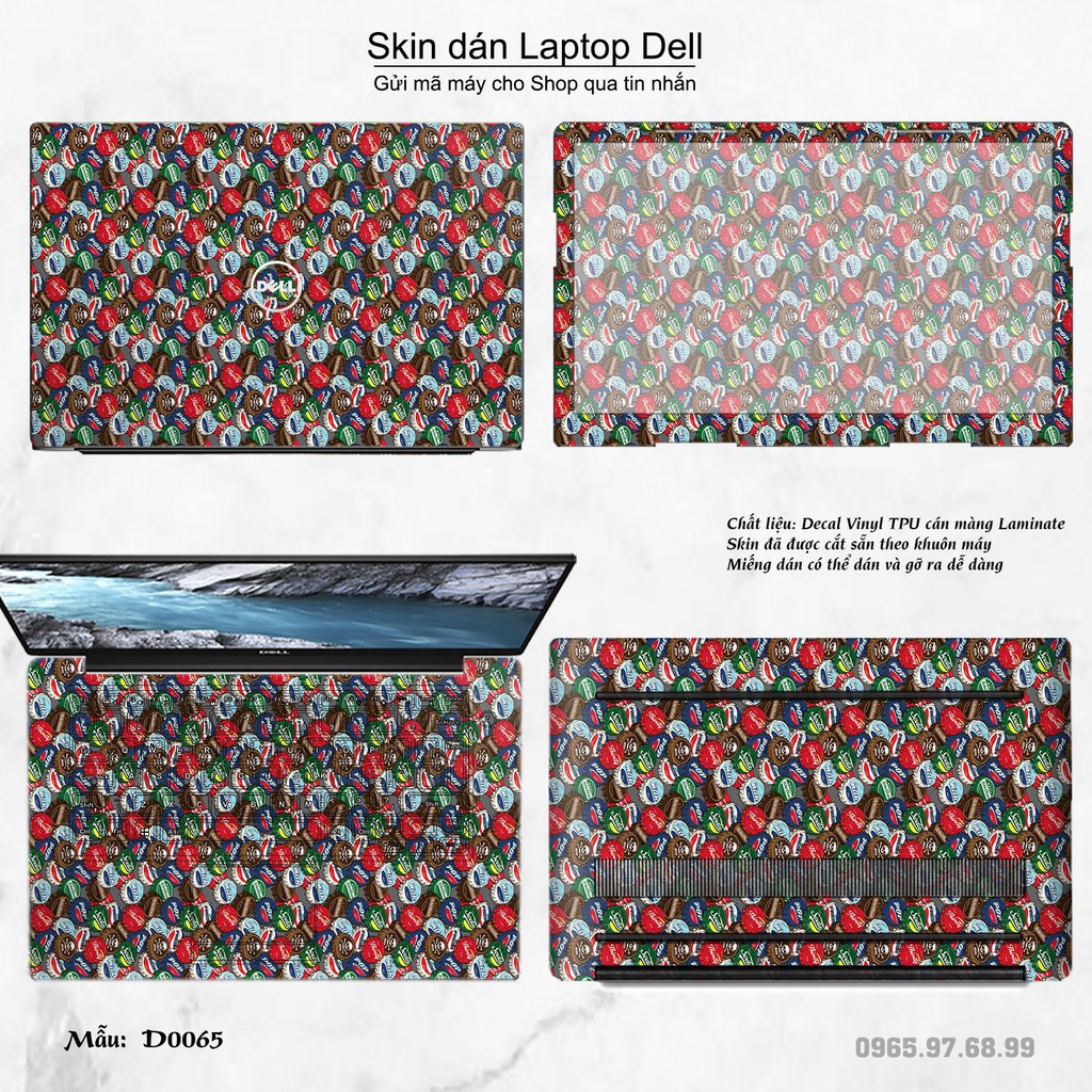 Skin dán Laptop Dell in hình Sticker họa tiết (inbox mã máy cho Shop)