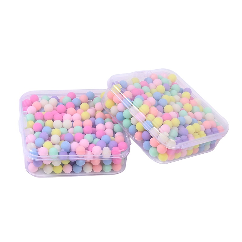700 viên nhựa tròn, hạt cườm làm đồ thủ công trang trí handmade Charm SLime