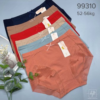 Quần lót nữ cotton cạp cao phối ren ôm bụng , quần lót kháng khuẩn cao cấp 99310