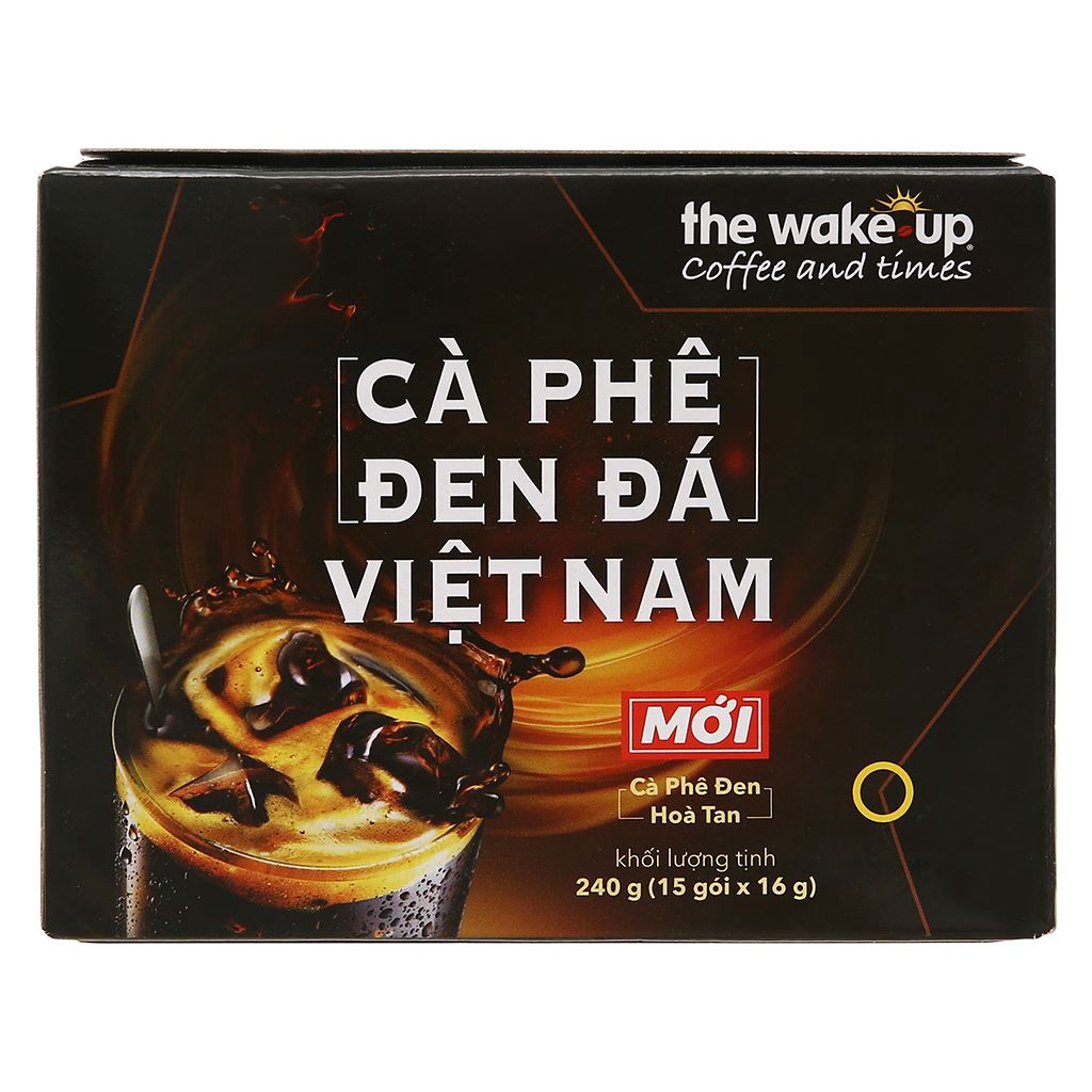 Cà phê đen đá Việt Nam Wake Up 240g