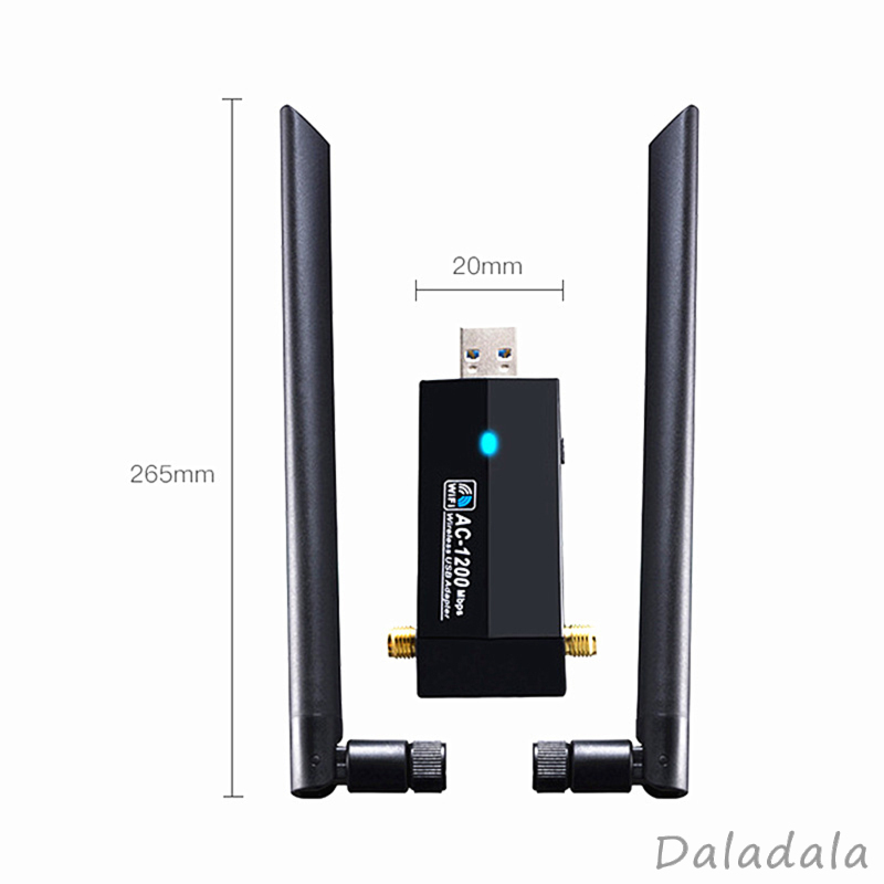 Usb Wifi 2.4ghz 5ghz Băng Tần Kép Với Ăng Ten Đôi 5dbi