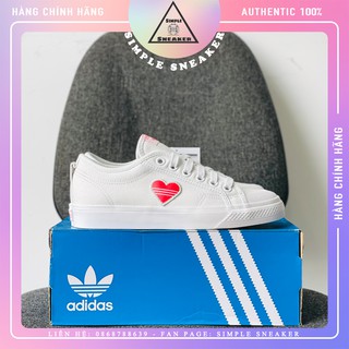 Giày Adidas Nizza Trefoil Trái Tim 🔴FREESHIP🔴 Hàng Chính Hãng - Giày Sneaker Nữ Vải Blackpink - [EF5074]