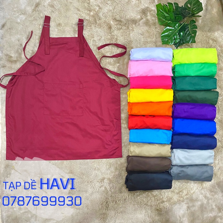 Tạp dề yếm chữ H 7 màu