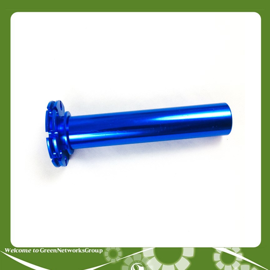 Cùm Ga Tăng Tốc Nhôm CNC Nguyên Khối Cho Mọi Loai Xe Máy Greennetworks (Màu Xanh Biển)