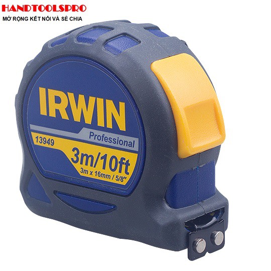 Thước cuộn bọc cao su có nam châm 3m bản 16mm IRWIN T13949