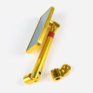 [NEW] Gương Chiếu Hậu RIZ0MA Nhập Khẩu Dùng Cho Xe SH, Vario, Exciter...Và Các Loại Xe Khác_Trái_Vàng Gold_Motorsaigon