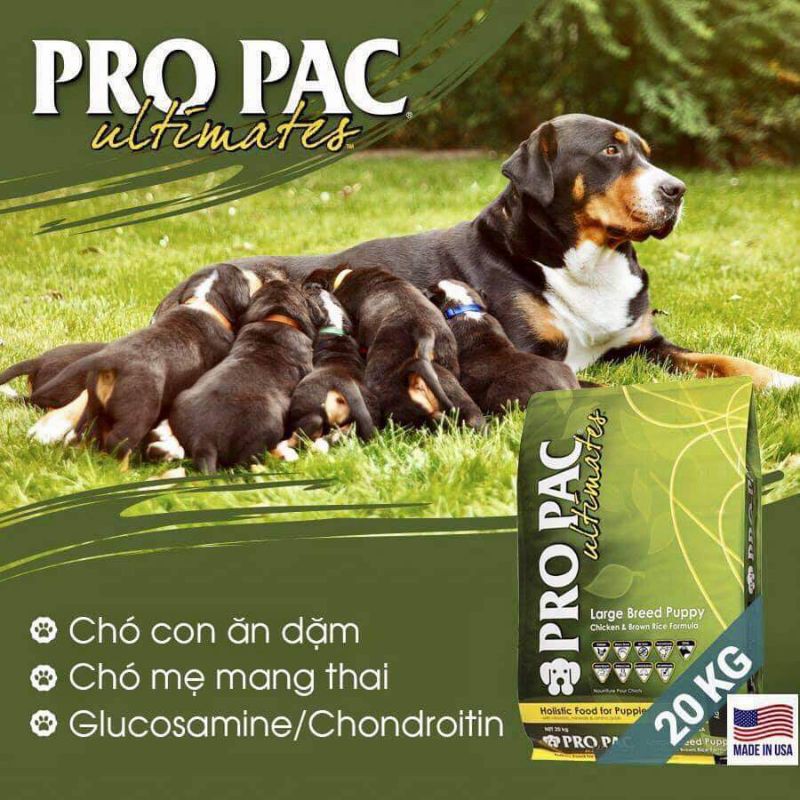 Cám ProPac thức ăn  (Dành cho chó con thuộc giống chó lớn, chó mẹ trong giai đoạn mang thai và cho con bú)