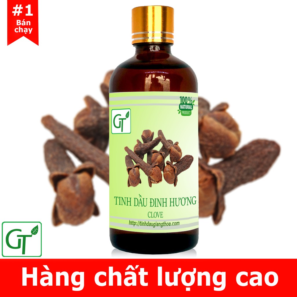 Tinh Dầu Đinh Hương 💖𝙁𝙍𝙀𝙀𝙎𝙃𝙄𝙋💖 Tinh Dầu Đinh Hương Nguyên Chất 10 - 100ml, Xông Phòng, Trị Đau Nhức Răng