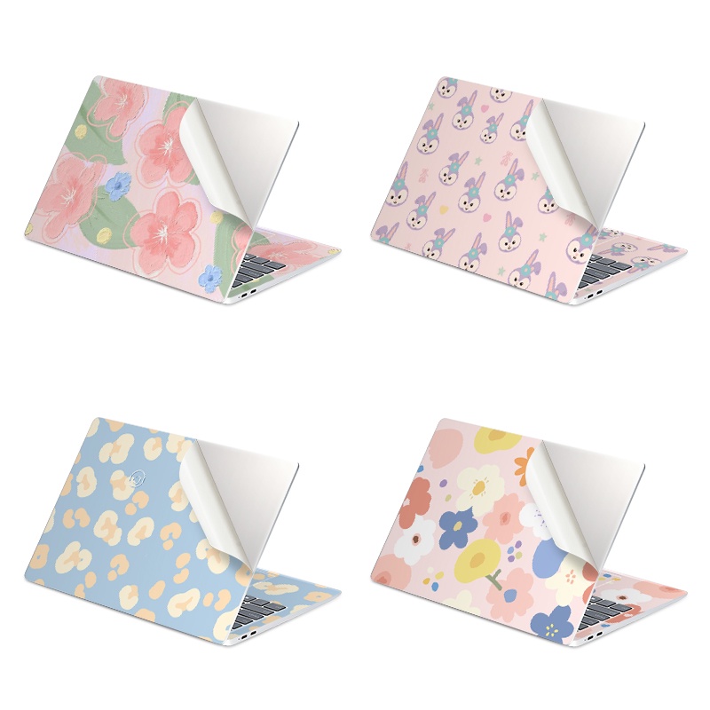 Miếng dán bảo vệ laptop notebook 10/11/12/13/14/15/17 inch hình hoa