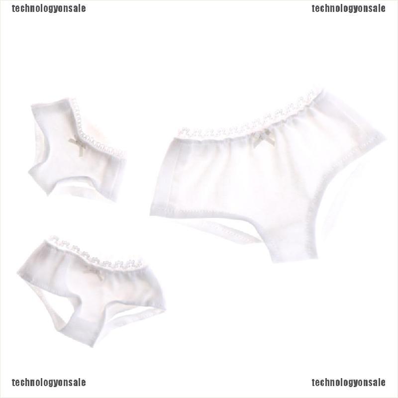 [Tech] 1/3 1/4 1/6 Solid White Underwear Briefs for BJD SD Dollfie Dolls Clothes