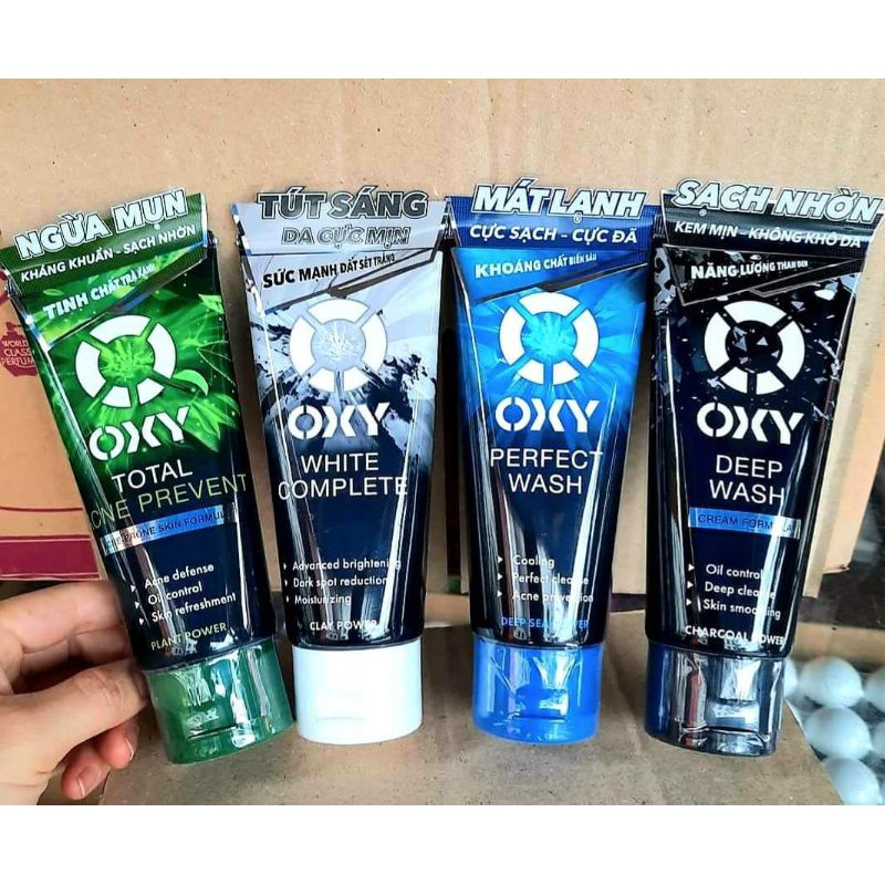 Sữa rửa mặt Oxy 100g đủ màu