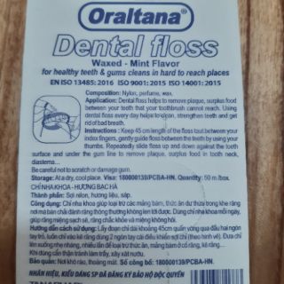 ✅ CHỈ NHA KHOA ORALTANA