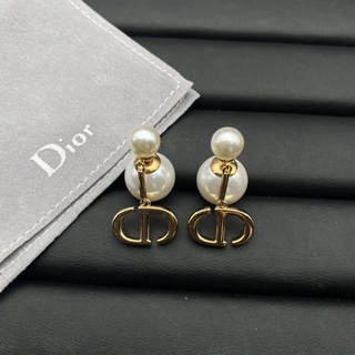 bạc hiphop 𝑫ìǒr New CD Earring S925 Silver Needle Pearl Earrings