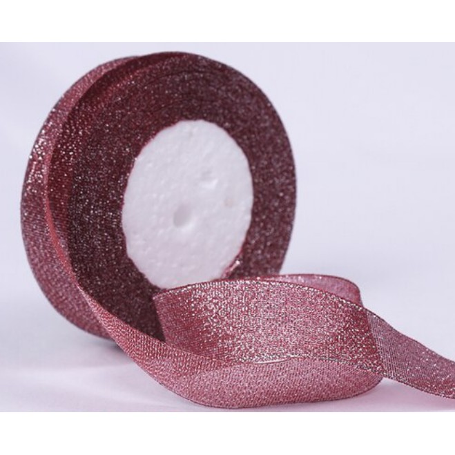 Cuộn ruy băng kim tuyến màu 1-2-4cm dài 22m